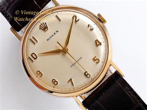 rolex precision 9k gold watch|Rolex Precision Swiss 1965 Rare Gents Vintage 9K Solid Gold.